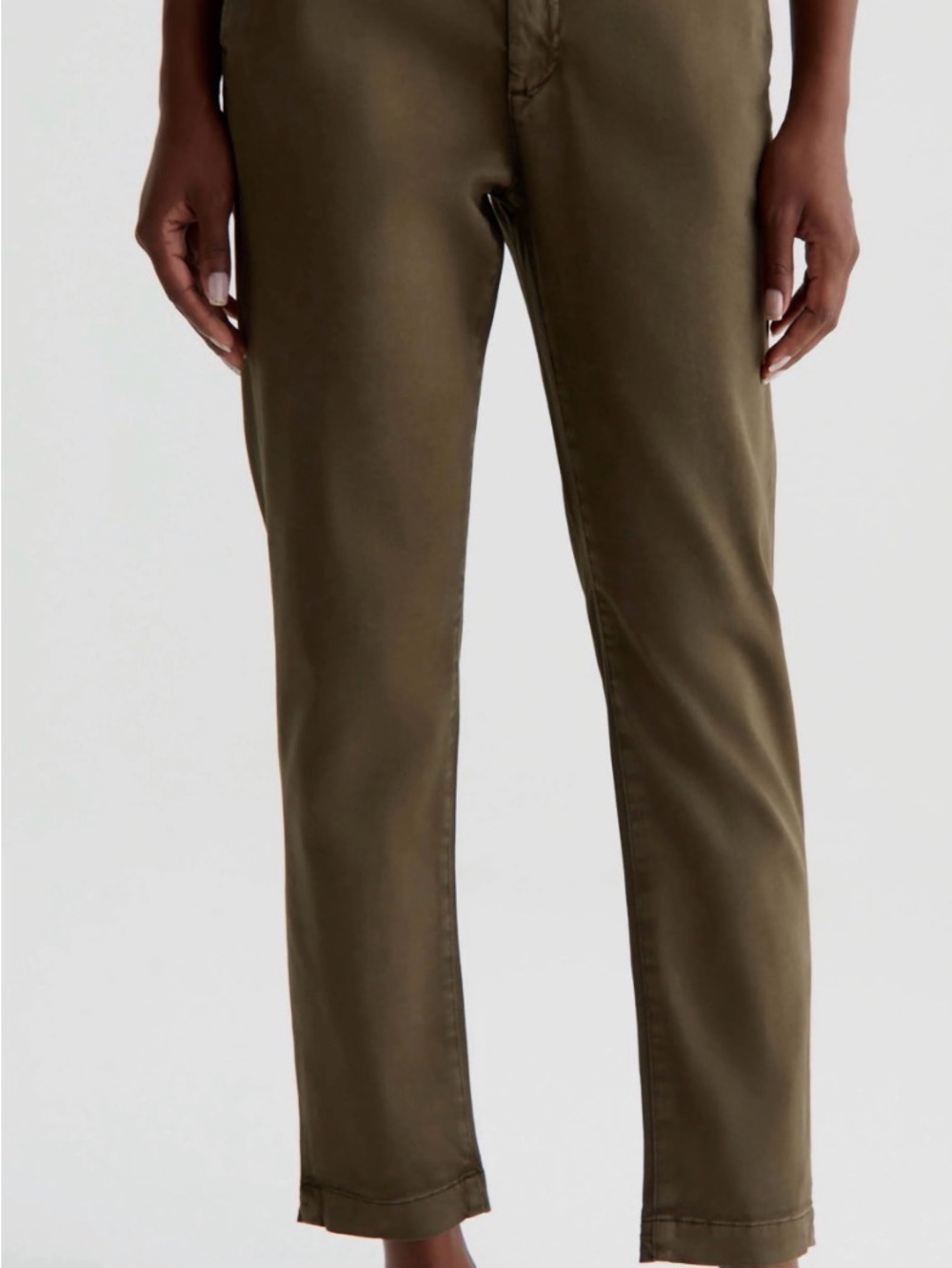AG Adriano Goldschmied Olive Green/Sulfur Trousers Size 30